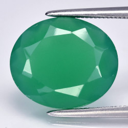 Calcédoine verte 4,48 carats