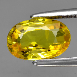 Saphir jaune 1,28 carats