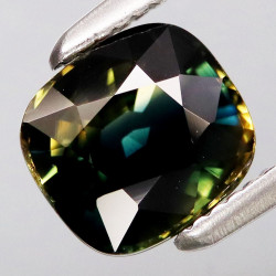 Saphir bleu jaune 1,37 carats