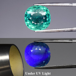 Fluorite change color 9,32 carats